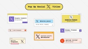 Videohive Pop Up Social X Titles | AE Titles template preview