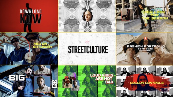 Videohive Fashion Streetwear Broadcast-packages template preview
