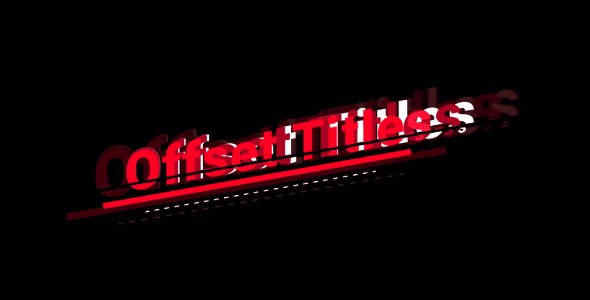 Offset Titles Video Displays template preview