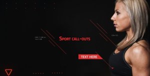 Sports call-outs Video Displays template preview