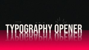 Videohive Modern Typography Opener Video Openers template preview