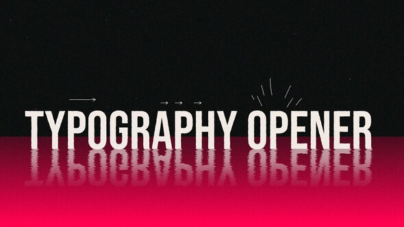 Videohive Modern Typography Opener Video Openers template preview