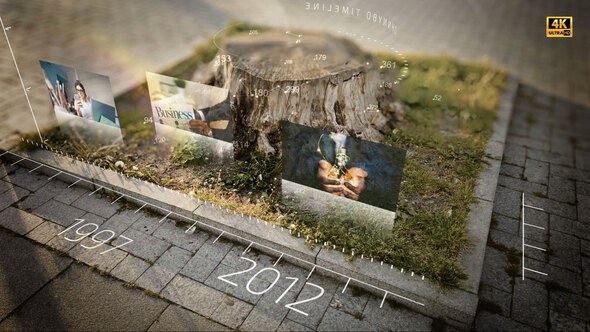 Videohive Natural Time Line Video Displays template preview