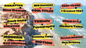 Videohive Bright Abstract Titles Titles template preview