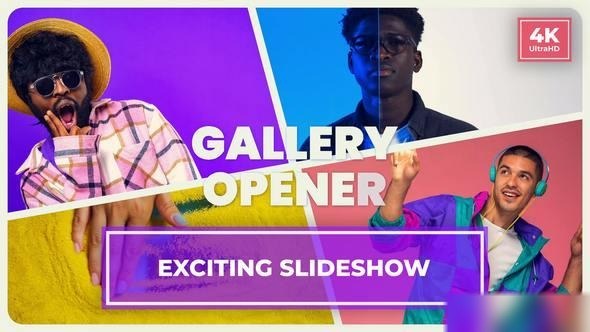 Videohive Exciting Colorful Slideshow || Multiscreen Gallery Opener Openers template preview
