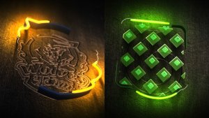 Neon Wood Logo Reveal Video Displays template preview