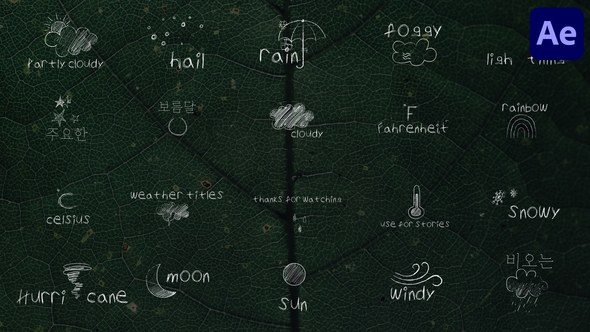Videohive Weather Titles for After Effects Titles template preview