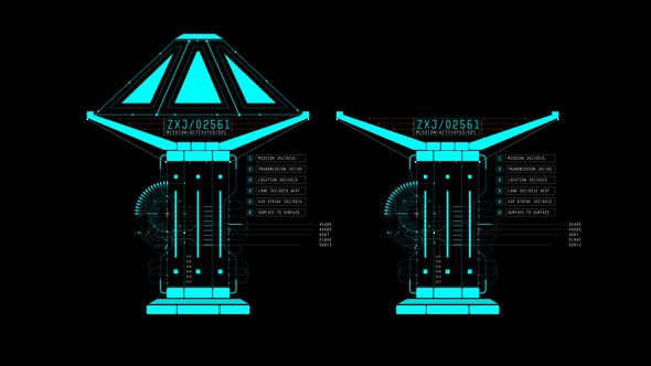Videohive HUD Info Gadgets 3 Elements template preview