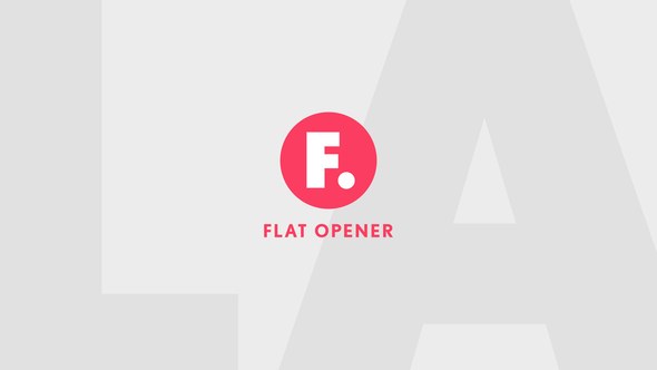 Videohive Flat Opener 23578255 Openers template preview