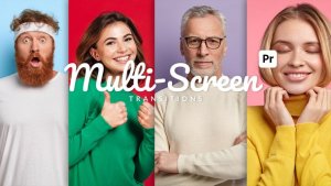 Multi-Screen Transitions for Premiere Pro Premiere Pro template preview