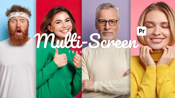Multi-Screen Transitions for Premiere Pro Premiere Pro template preview