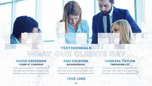 Videohive Business Corporate Slides Video Displays template preview
