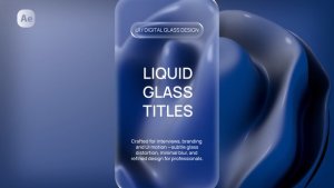 Videohive Liquid Glass Titles 60611771 Titles template preview