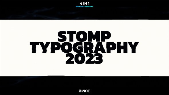 Videohive 2023 Stomp Typography Product Promo template preview