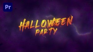 Halloween Party Premiere Pro template preview
