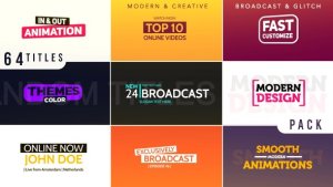 Titles Video Displays template preview