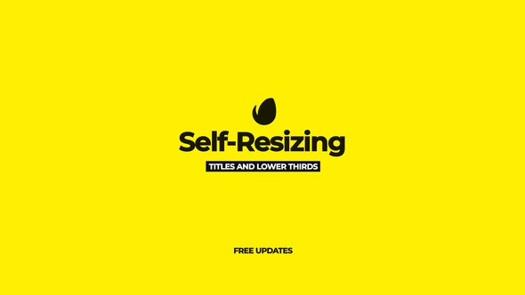Videohive Self-Resizing & Underlined Titles Titles template preview