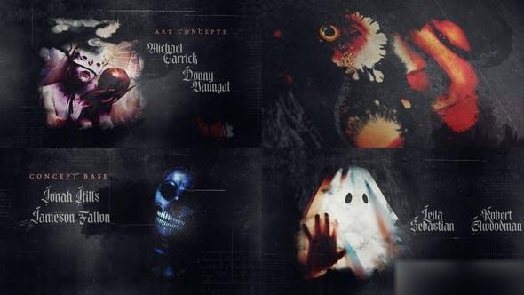 Videohive Dark Epic Watercolor Opener Openers template preview