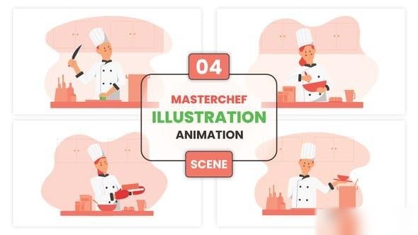 Videohive MasterChef Illustration Animation Scene