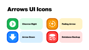Videohive Arrows UI Icons Elements template preview