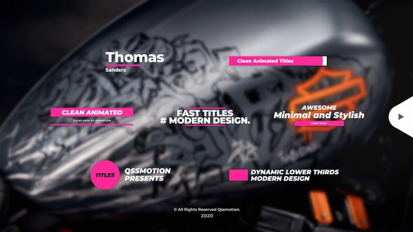 Videohive Clean Lower Thirds I Titles Titles template preview