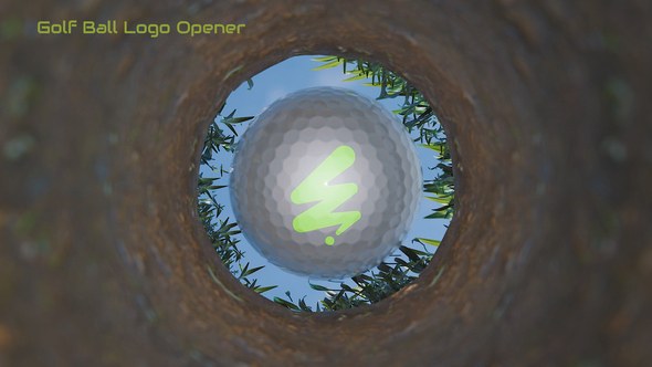 Videohive Golf Ball Logo Opener Openers template preview