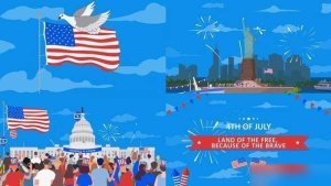 Videohive 4th Of July Independence Day Intro Openers template preview