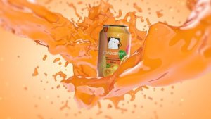 Videohive Orange Juice Splash With Can Element 3D Product Promo template preview