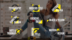 Videohive Dots Shape Titles Titles template preview