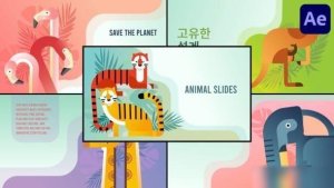 Videohive Animal Slides for After Effects Openers template preview