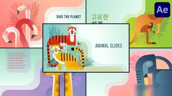 Videohive Animal Slides for After Effects Openers template preview