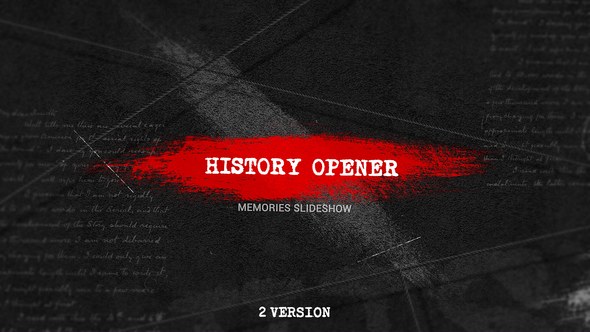 Videohive History Opener 23470884 Openers template preview