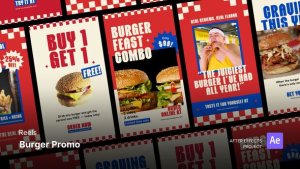 Videohive Reels - Burger Promo After Effects Project Files Product Promo template preview