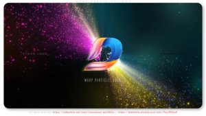 Videohive Warp Particles Logo Logo Stings template preview