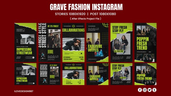 Videohive Durio Fashion Instagram Product Promo template preview