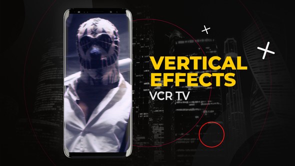 Videohive Vertical CRT TV Effects | After Effects Elements template preview