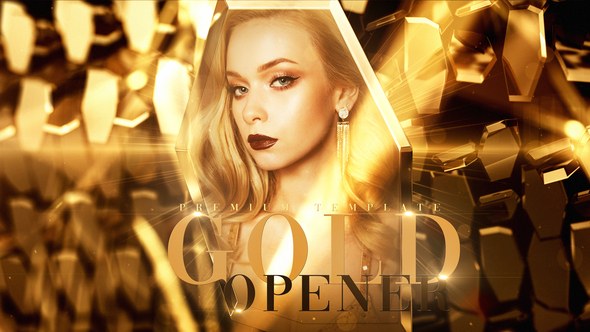 Videohive Gold Opener Video Displays template preview