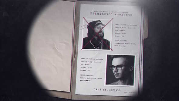 Videohive Crime Investigation Openers template preview