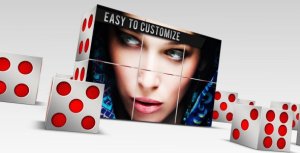 Videohive 3D Dice Presentation Video Displays template preview