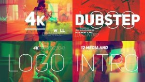 Videohive Dubstep Logo Intro Logo Stings template preview