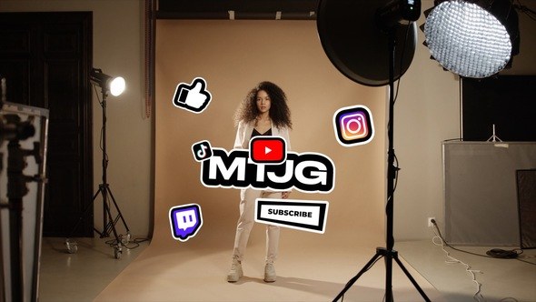 Videohive Unlimited Social Media Titles template preview