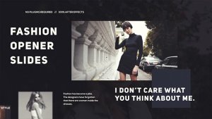 Fashion Stylish Promo Video Displays template preview