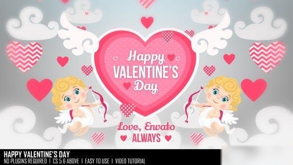 Videohive Happy Valentine's Day Openers template preview
