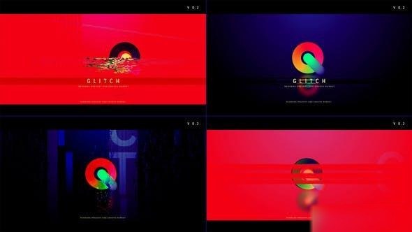 Videohive Dynamic Logo Glitch V 0.2 Logo Stings template preview