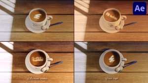 Videohive Coffee Logo Reveal for After Effects 55654321 Logo Stings template preview