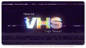 Videohive Rewind VHS Logo Reveal Logo Stings template preview
