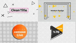 Videohive Modern Titles 37869630 Titles template preview