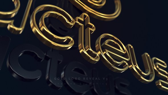 Videohive Gold Logo Reveal v3 Logo Stings template preview