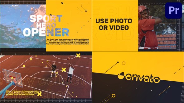 Sport Hero Opener for Premiere Pro Premiere Pro template preview