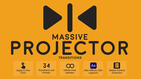 Videohive Massive Projector Transitions Elements template preview